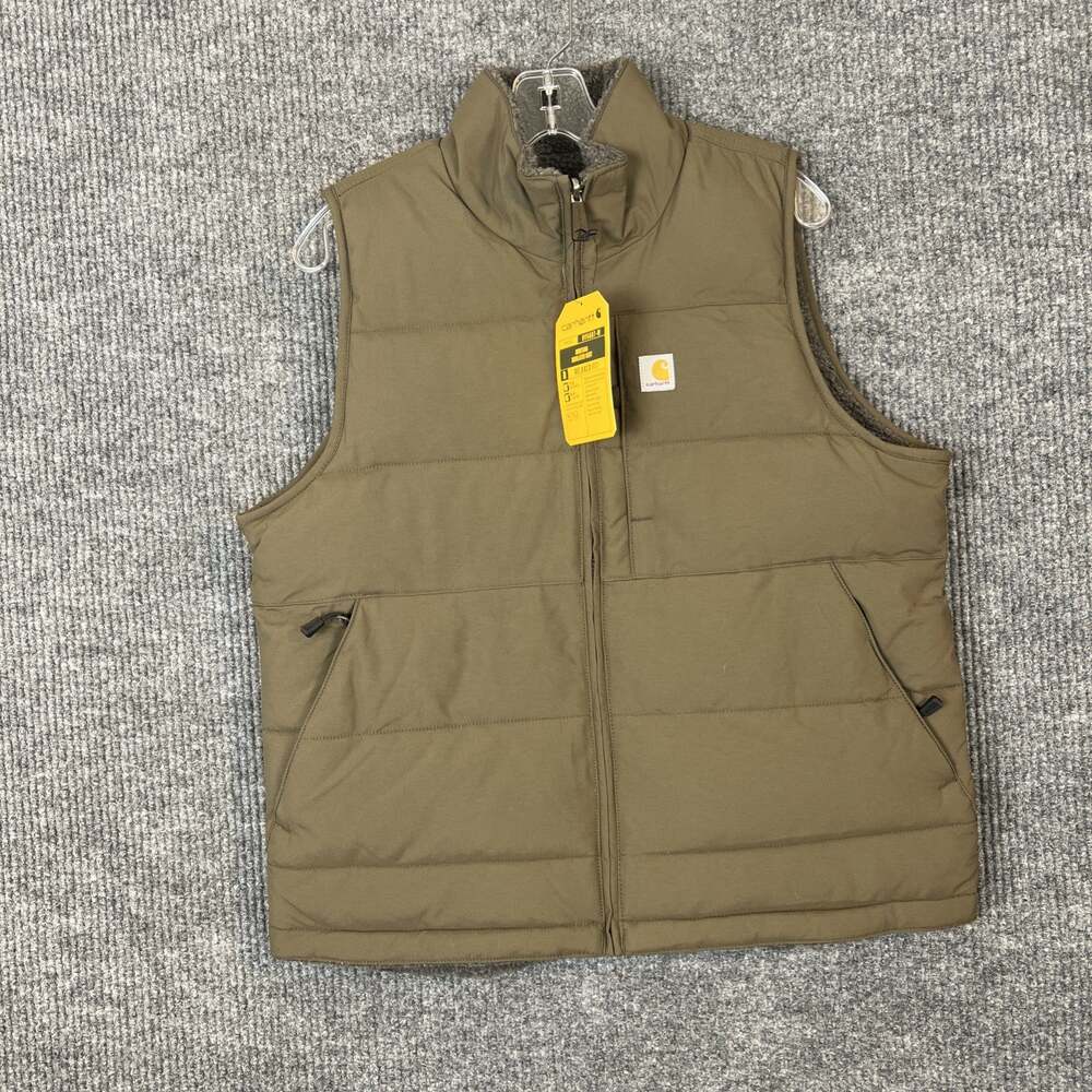 Carhartt Womens Montana Puffer Vest Size Medium Reversible Insulated Work Wear